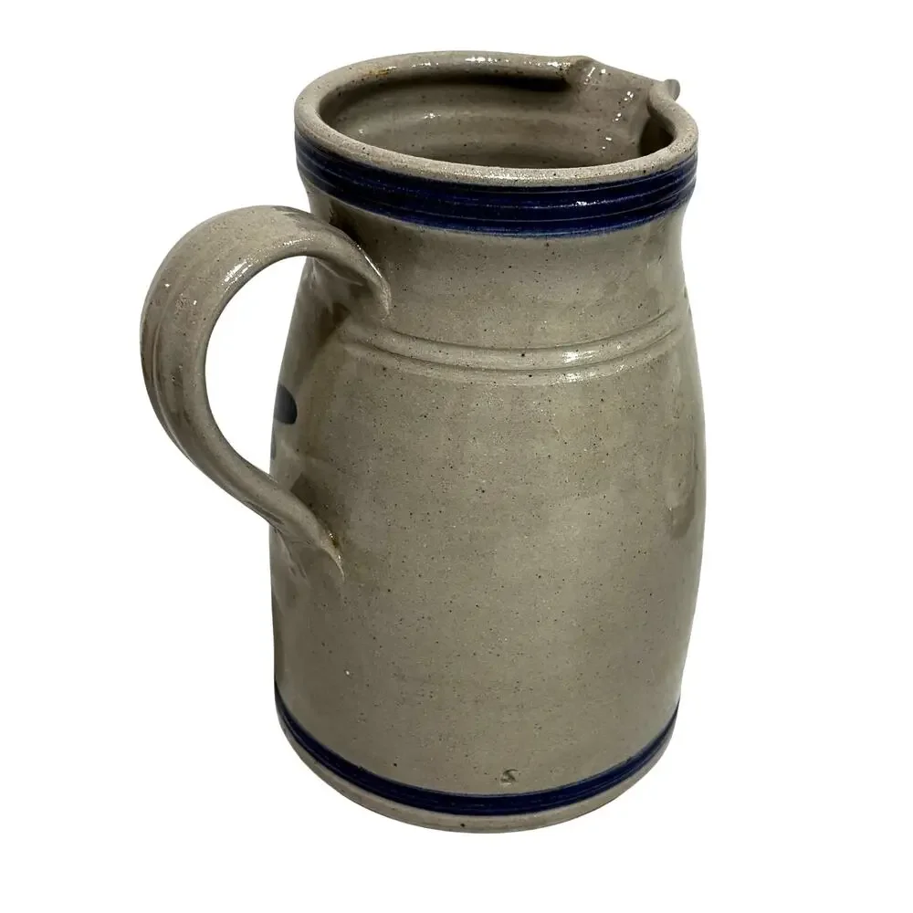 Vintage Heinz 57 salt glaze pottery pitcher artist signed 